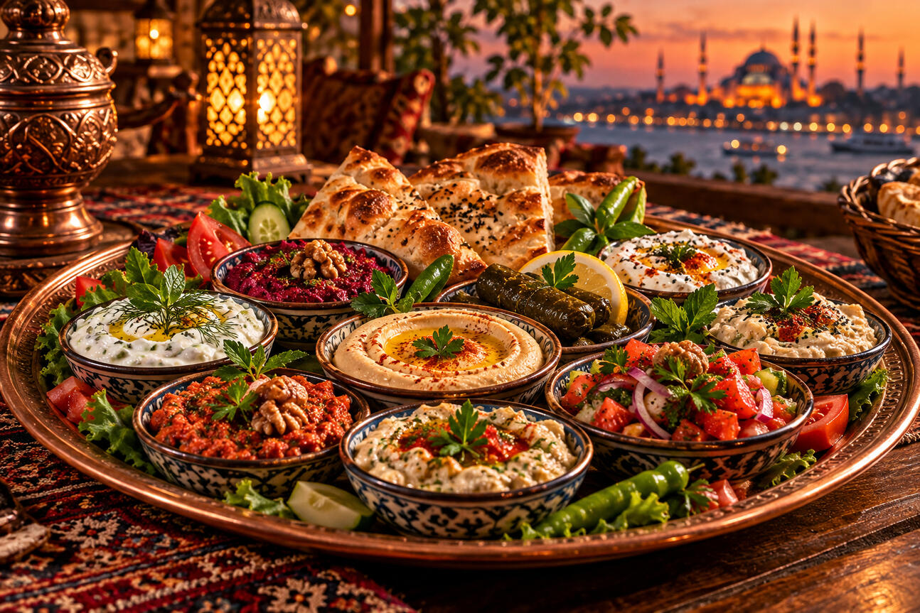 Karışık Meze – Assortiment de 5 mezzés Karışık Meze – Assortiment de 5 mezzés